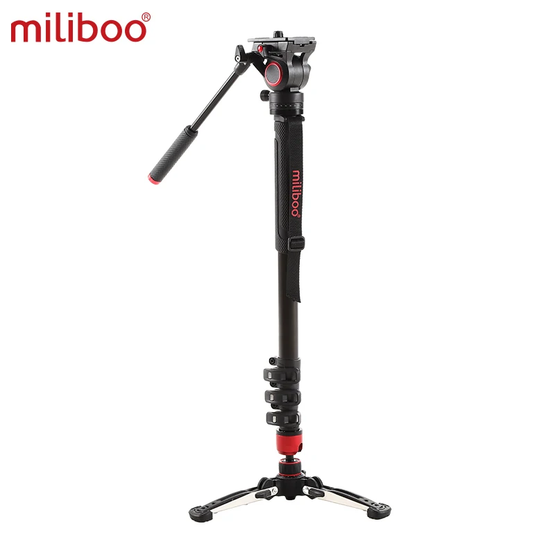Miliboo MQA 알루미늄 합금 사진 모노포드 삼각대, 4kg 적재 용량, 최대 145cm 높이, DSLR 카메라 스마트폰용