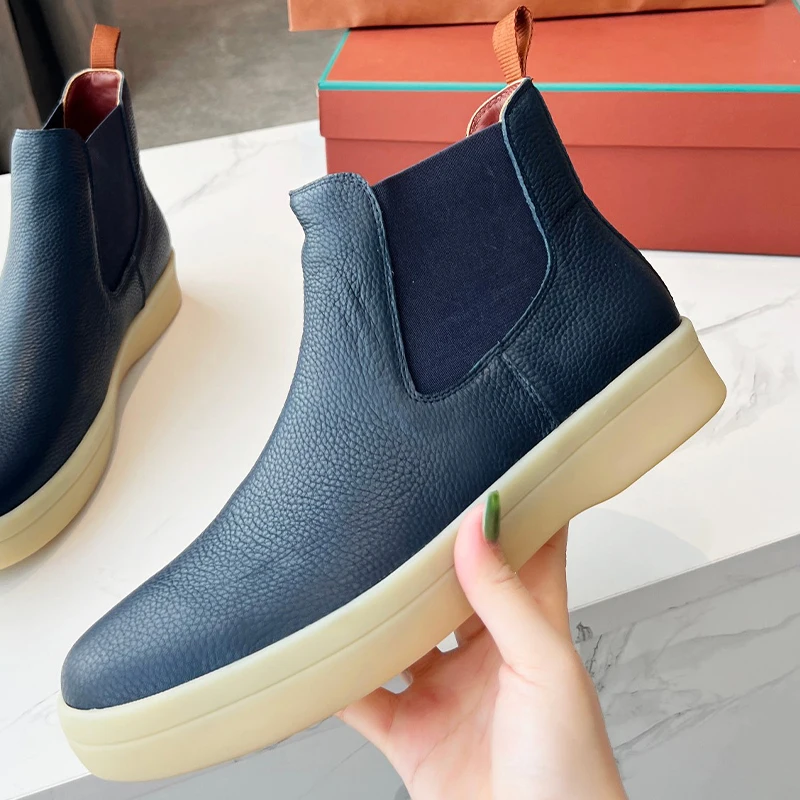 

Men's Leisure Shoes Autumn New Comfortable Height Increasing Casual Shoes High-Quality Thick Bottom Male High Top Loafers