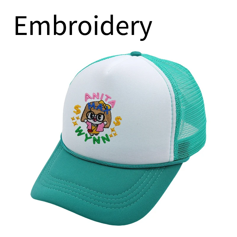 Baseball Cap Anita Max Wynn Embroidered Trucker Hat Cartoon Drake Baseball Cap Men Mesh Woman Summer