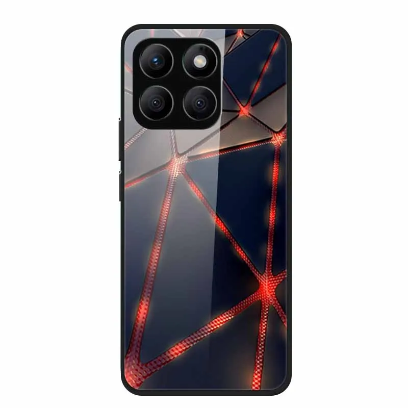 Enhanced Tempered Glass Protective Phone Case with Soft Bumper Design