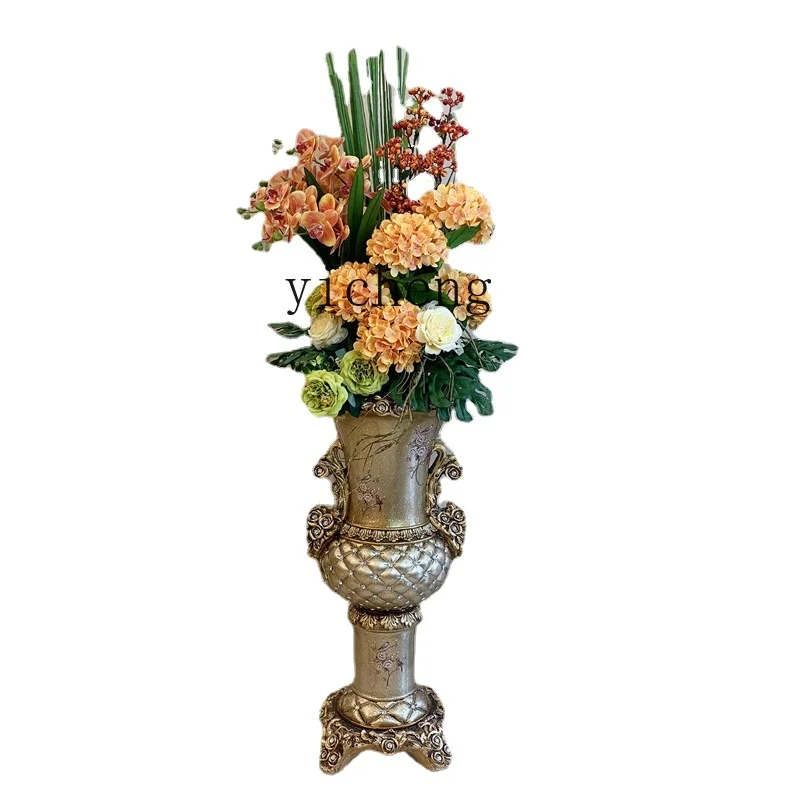 

Xl Floor Vase European Style Home Villa Decoration Resin Home Light Luxury