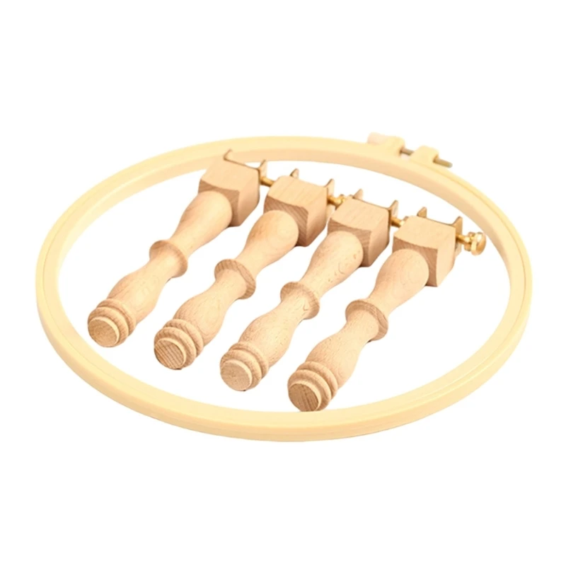 

Y1UB Embroidery Hoop Embroidery Frame Legs Crosses Stitches Hoop for Craft Embroidery