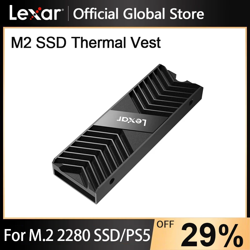 lexar LPAH100 Aluminum Cooling Heat Sink Thermal Pads Heat Dissipation