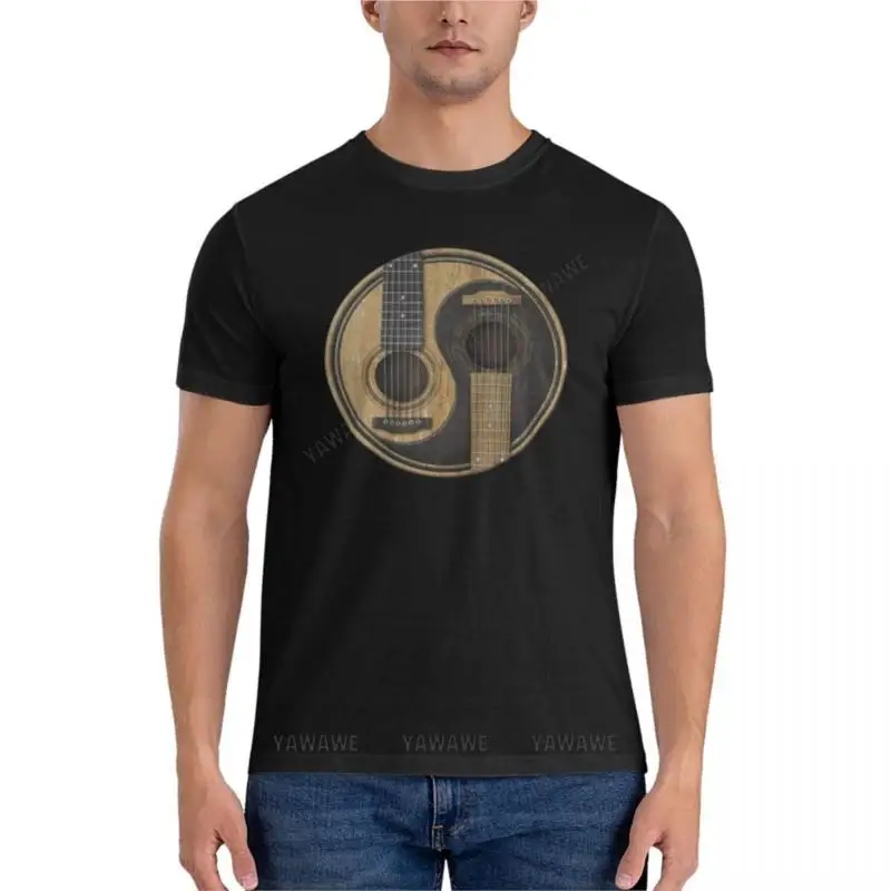 

Acoustic Guitars Yin Yang Essential T-Shirt mens white t shirts oversized t shirts for men o neck t-shirt summer man teeshirt