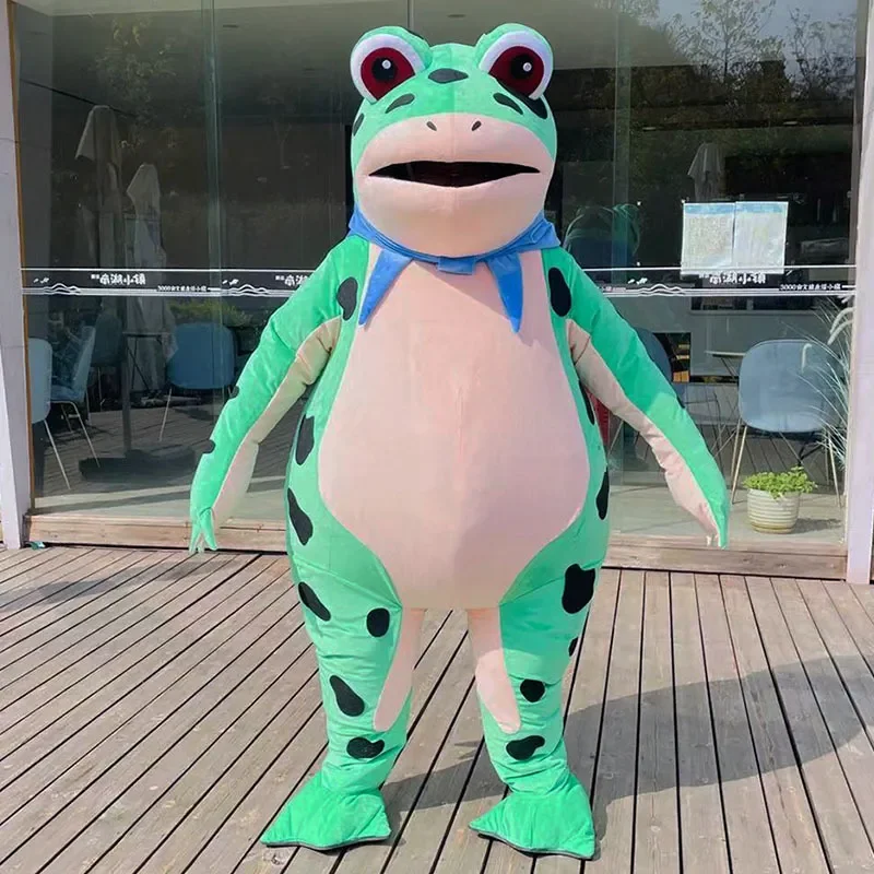 Funny Mascot Frog Doll Costume for Adult Halloween Easter Parties mascot costume