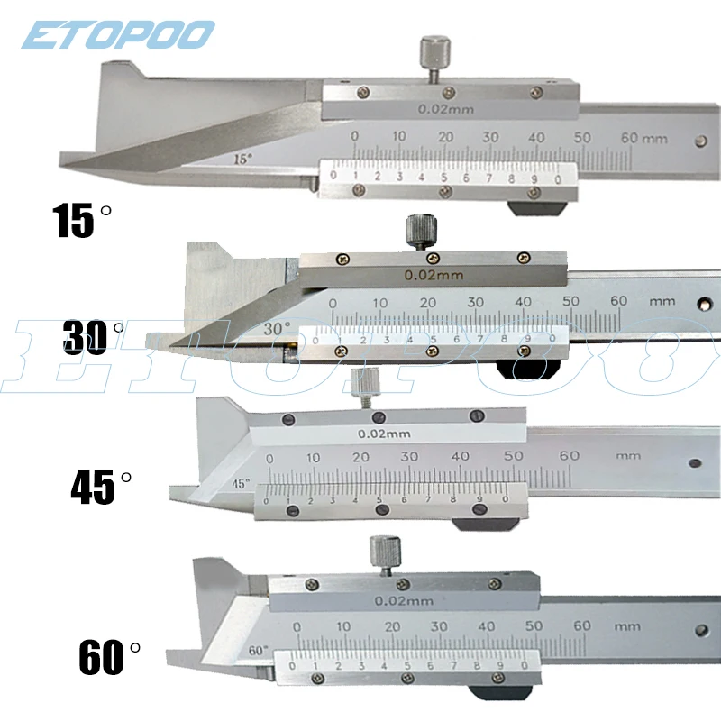 45degree 050mm /060mm Digital Chamfer Gauge Stainless Steel