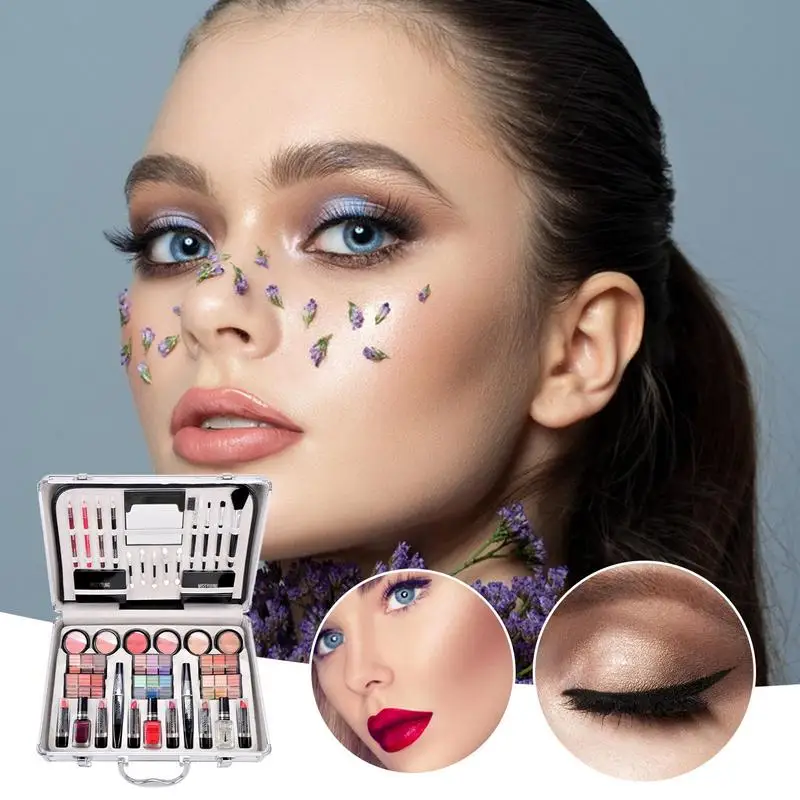 Makeup Kits For Women Full Set 68PCS/Set All In 1 Makeup Set With Eyeshadow Palette Blush Lipstick Kits For Daily