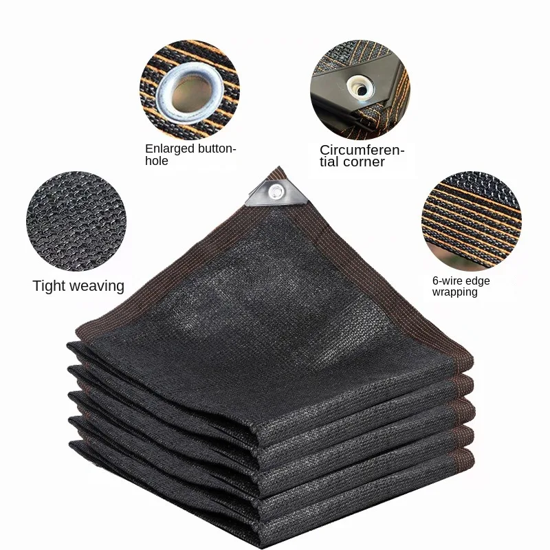 

Black Sunshade Net Anti-UV Plant Cover Mesh Garden Sun Shed Gazebo Awning Outdoor Sun Shade Netting Shading 50~90%
