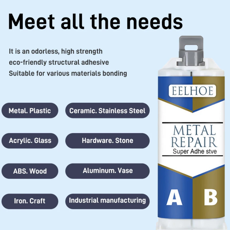 Caster plastic boxed steel aluminum metal repair agent oil Stronger than electric welding
