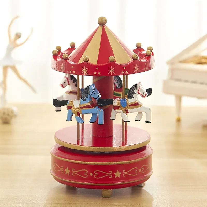 Music Box Carousel Ferris Wheel Ornaments Creative Fantasy Christmas Holiday Decor