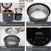 Reducing Rice Cooker 2 Cups Uncooked Small Induction Rice Cooker Maker Rice and Grain Multi-Cooker with Stainless Steel Inner Po 6