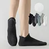 Yoga Socks Men Cotton Terry Silicone Non-slip Grip Pilates Low-ankle Sock