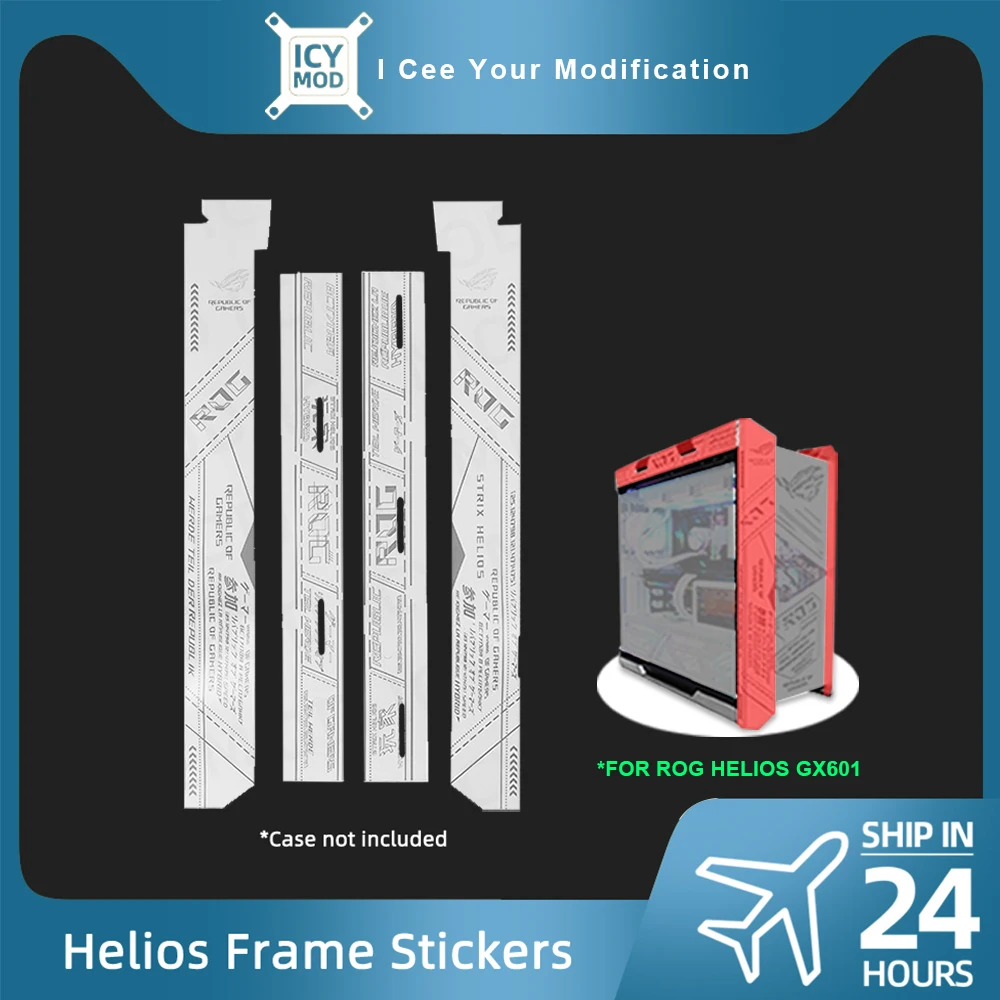 Rog Strix Helios Case Sticker Asus Gx601 Chassis Adesivos Personalizados para Jogadores Faça Você Mesmo Decoração Computer Paper Cover Atx pc Strix