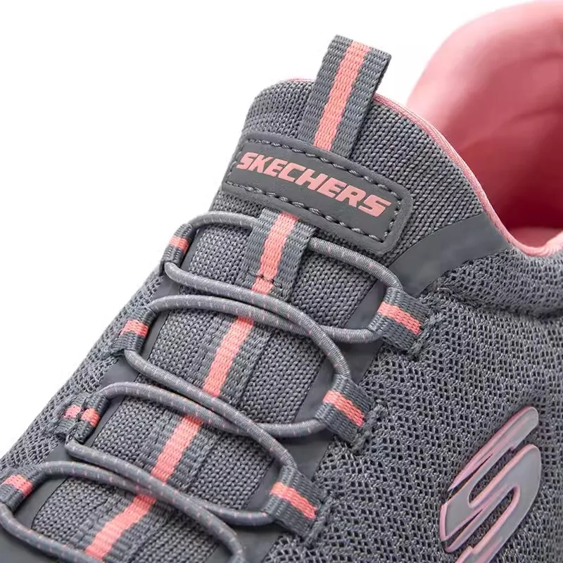 Skechers Women's sneakers Summer breathable mesh casual running shoes Lightweight cushioned jogging shoes