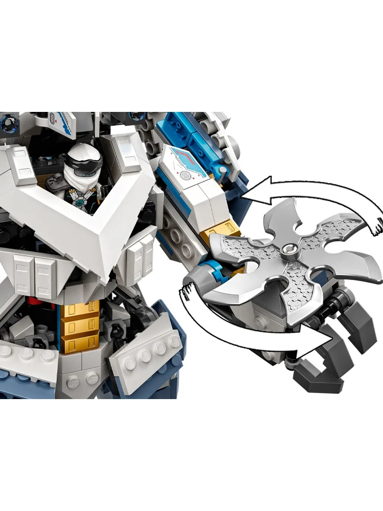 LEGO 71738 NINJAGO Legacy Zane's Titan Mech Battle, Action Figure