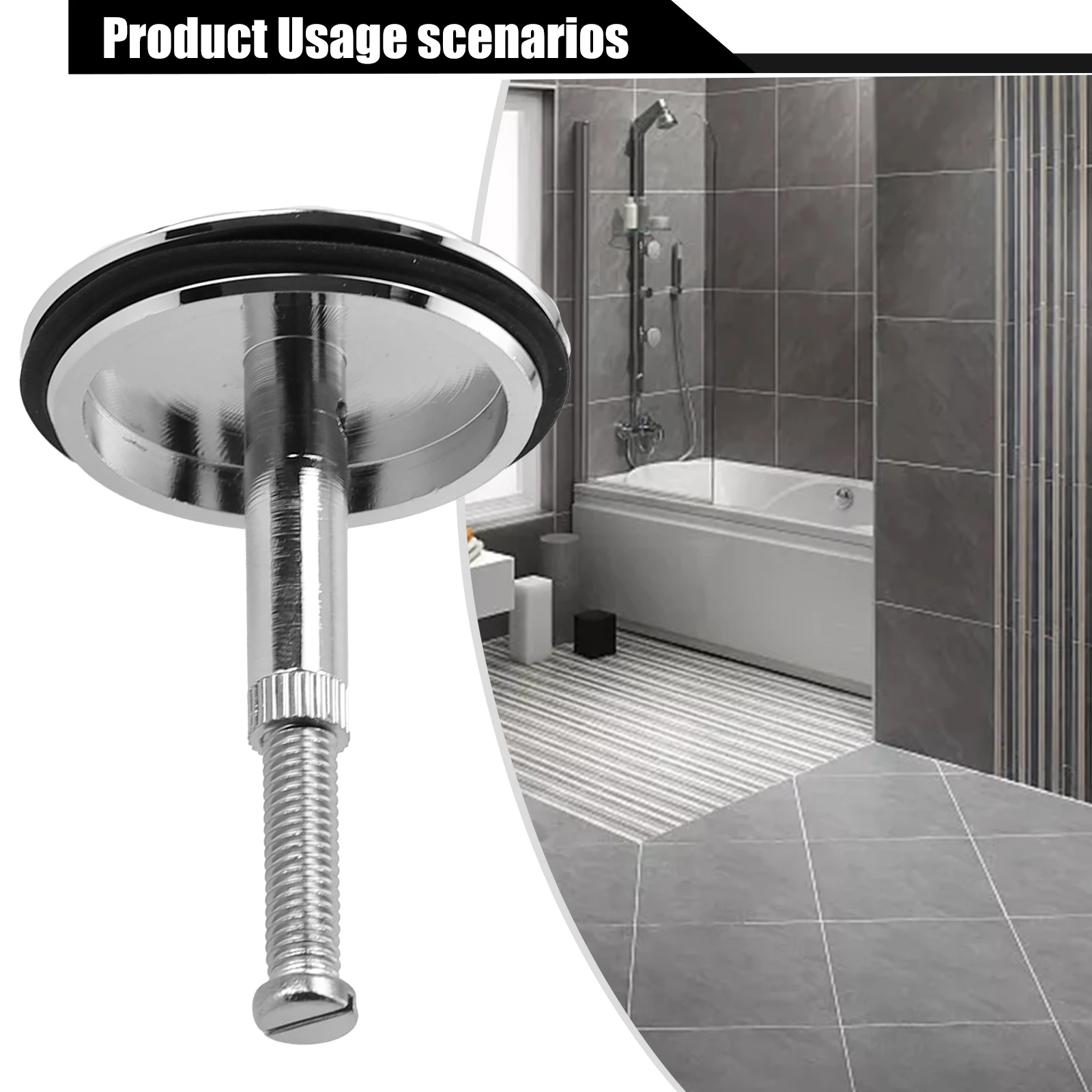 

43mm Kitchen Bath Bathtub Drain Stopper Sink Plug Floor Drain Sink Plug Drainage Laundry Leakage Proof Bathroom Supplies
