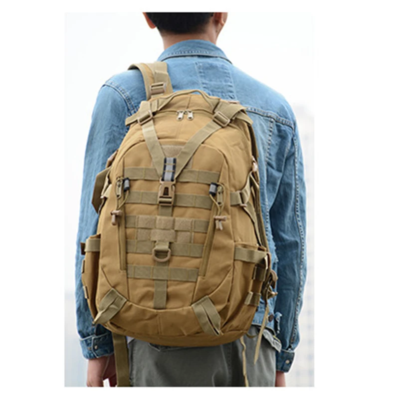 

Wholesale man backpack 25L travel shoulder bag men's sports camouflage outdoor wild camping tactical backpack hiking