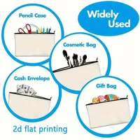 Green Witch Nature Moon Phase Forest Boho Tarot Zipper Pouch Cosmetic Bag  Moon & Foliage Pencils, Travel Accessories - Image 5