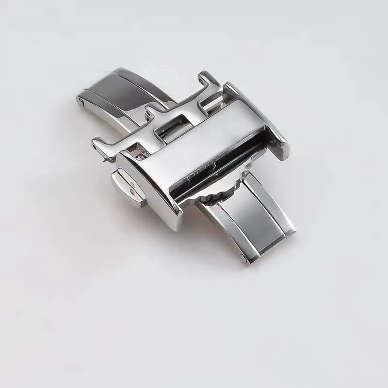 Rose Gold Double Press Butterfly Clasp Watch Strap Buckle Accessory