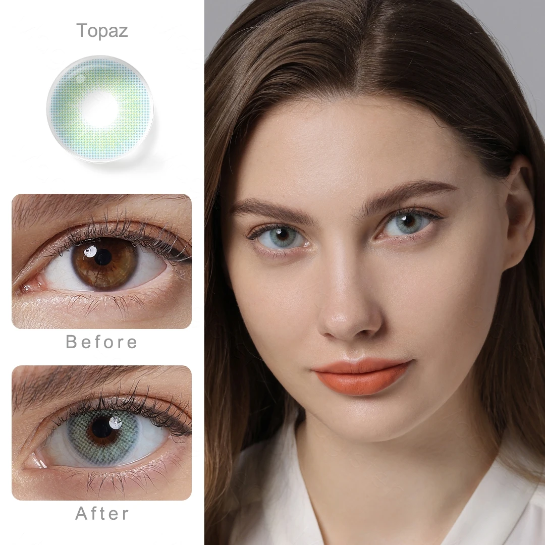 Natural Color Lens Eyes 1Pair Color Contact Lenses For Eyes Beauty Contact Lenses Eye Cosmetic Color Lens Eyes