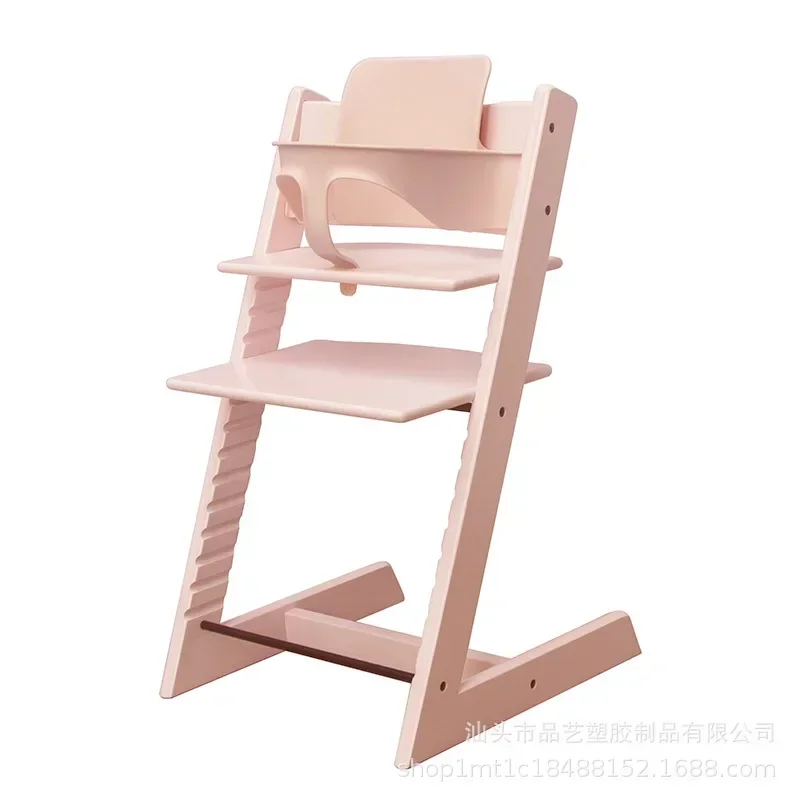Baby Growing Chair Motherland Edition Nordic Dining Chair Subnet Red Ins Solid Wood Multifunctional Adjustable children chair