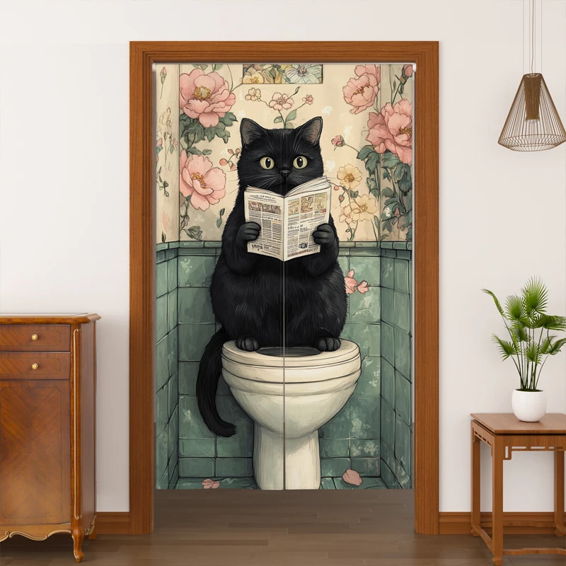 Japanese Lucky Cat Noren Curtain 3