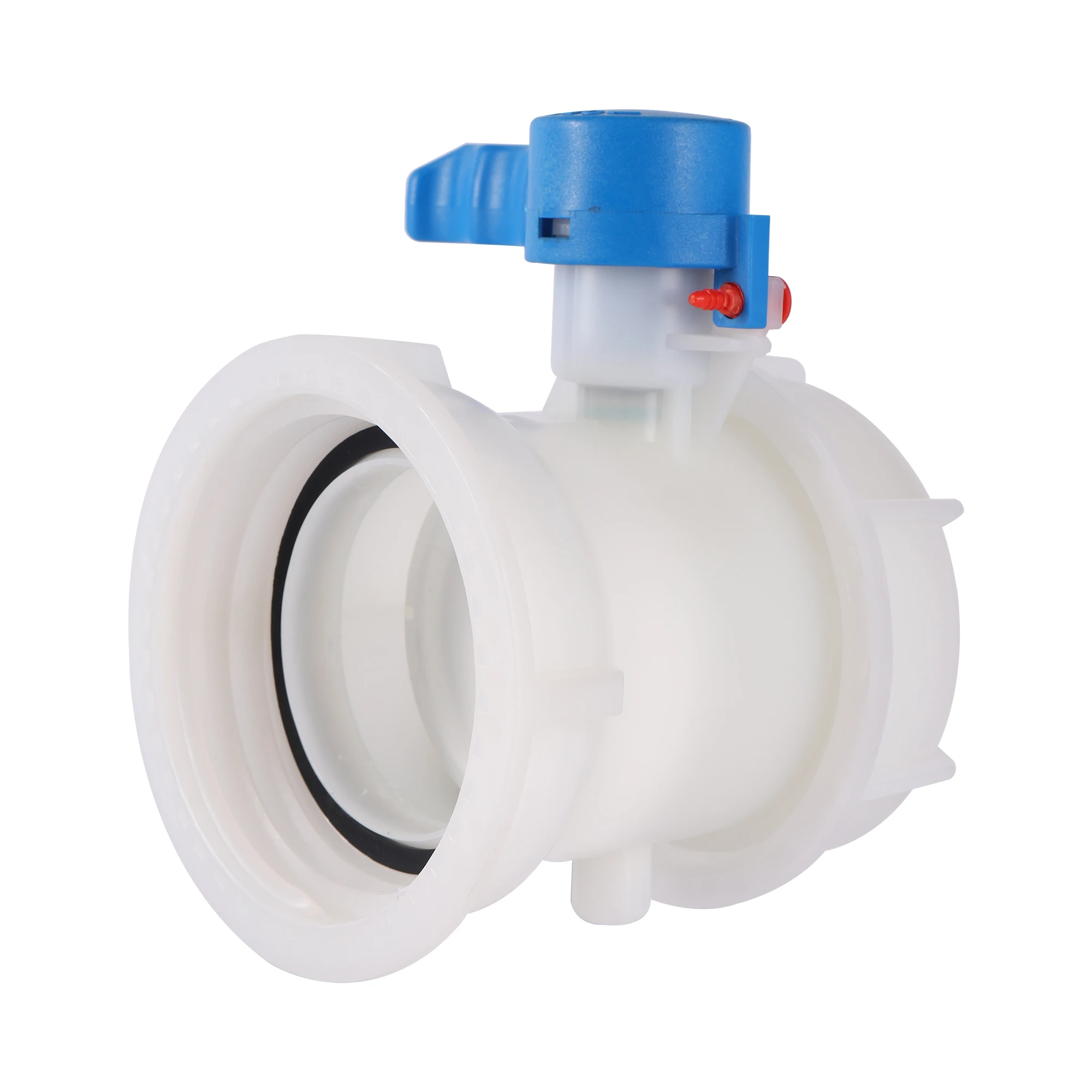 Valvola A Farfalla Per IBC Tote Tank, DN40, Adattatore Per Tubo Flessibile, 62mm, PE, Ricambio Rubinetto Acqua