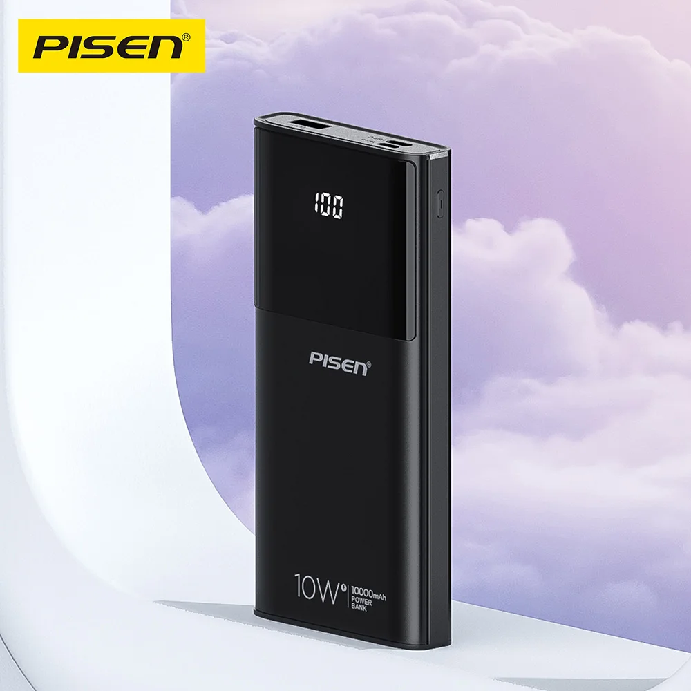PISEN Power Bank 10000mAh 10W High-Power Output for iPhone Samsung