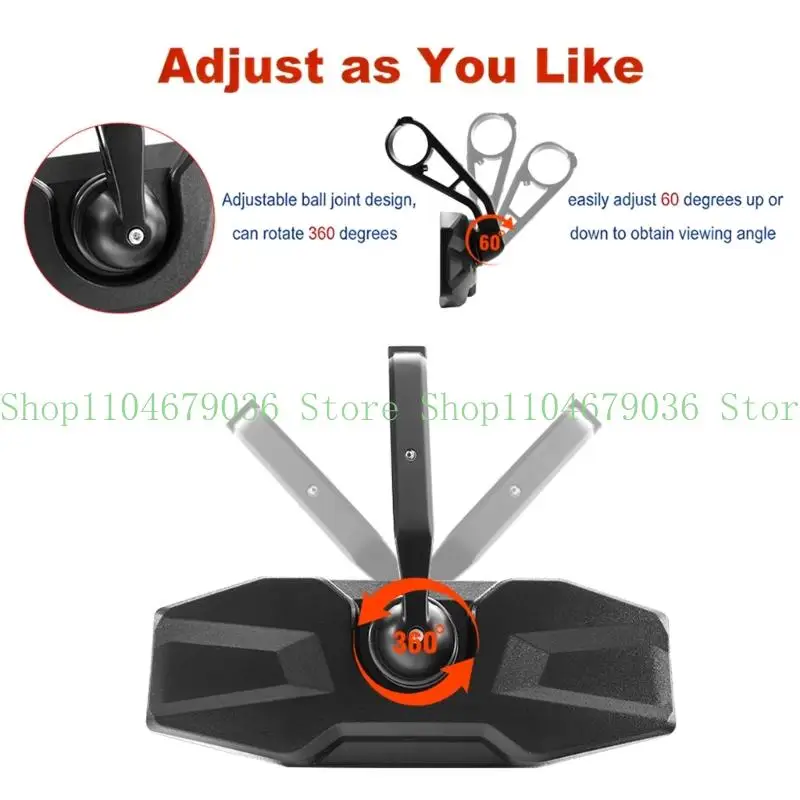 652F 다기능 ATV 안전 거울 900 1000용 작고 견고한 백미러