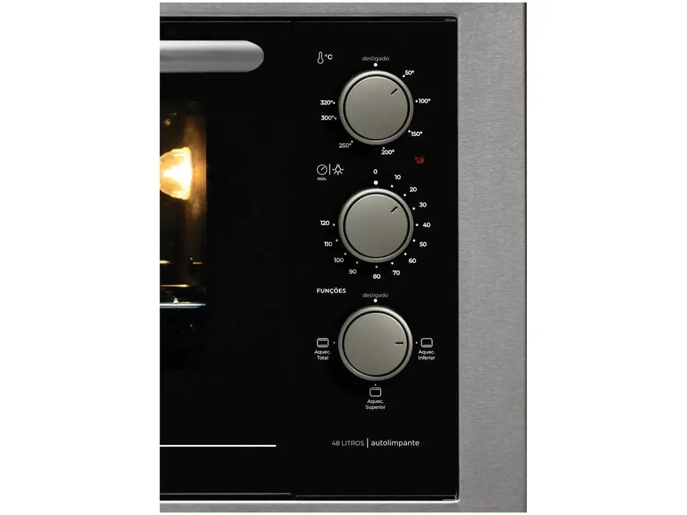 Forno Elétrico de Embutir Fischer 48L Fit Line - 110V 4