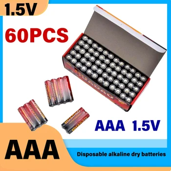 Piles Alcalines 제트기, 1.5V AAA 3.9 옴, 60 개, 붓는 랜턴, 텔리폰 산스 필, 텔리커맨드 LED, 드 주 등
