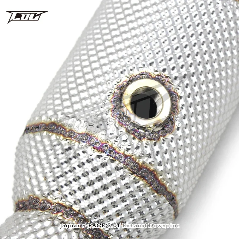 Head Section High flow Pipes branch downpipe Exhaust Pipe with catalyst For Jaguar F-PACE 3.0T 2014-