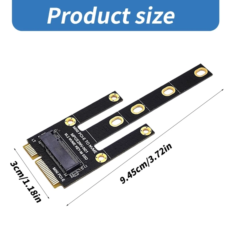 PCIE to NVME Adapter Card Board Converter Supports 2230 2242 2260 2280 M.2 NVME PCIE M Key Expansion Card Risers