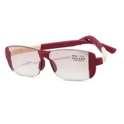 Ultra - Light Unisex Blue Light Blocking Reading Glasses - Elegant & Comfortable Eyewear - +400 (Red)