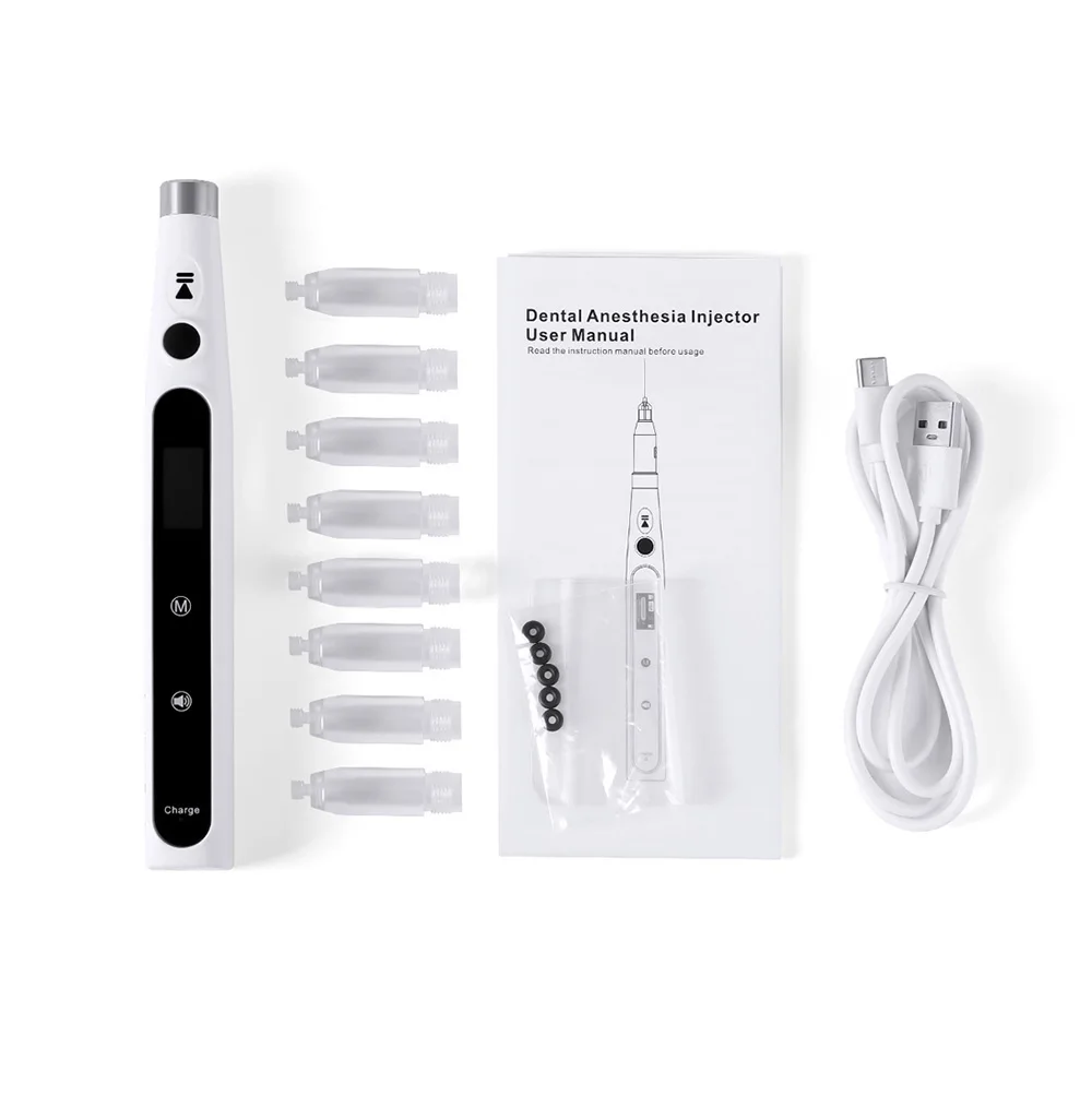 AZDENT Dental Oral Anesthesia Tragbares schmerzloses lokales Anästhesiegerät mit LCD-Display, aufladbares Instrument für Zahnarzt – Detail 9