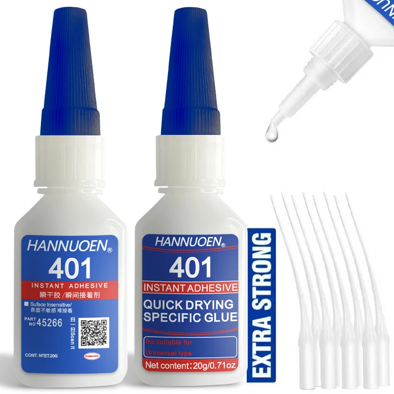 Cyanoacrylate Glue Instant Drying 5 Seconds Waterproof Versatile Bonding Tool 401