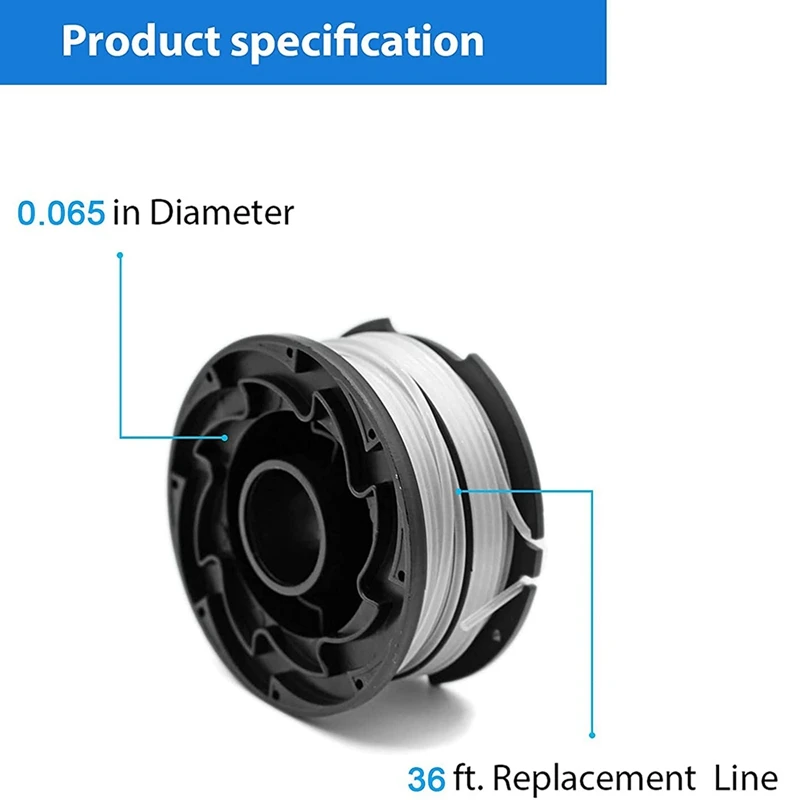 Df-065 String Trimmer Spool Compatible With Black+decker Gh710 Gh700 Gh750  Df-065-bkp Weed Eater Refills Line 0.065 Inch - Power Tool Accessories -  AliExpress