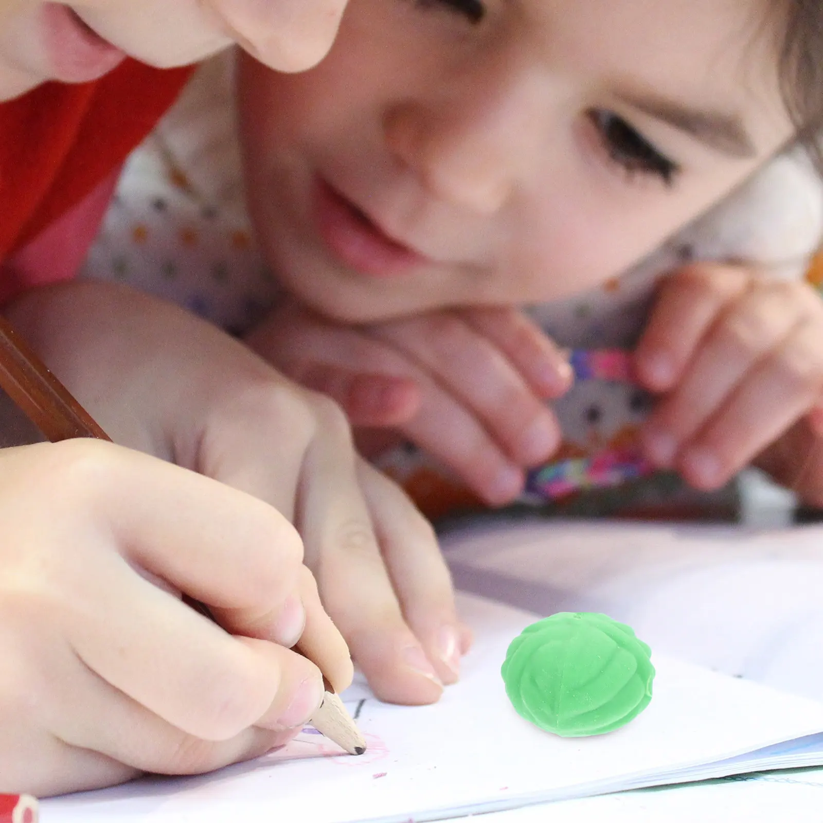 20Pcs 양배추 모양의 지우개 학생들을위한 귀여운 미니 지우개 어린이 학교 사무실 쓰기 그리기 교정 용품 대량