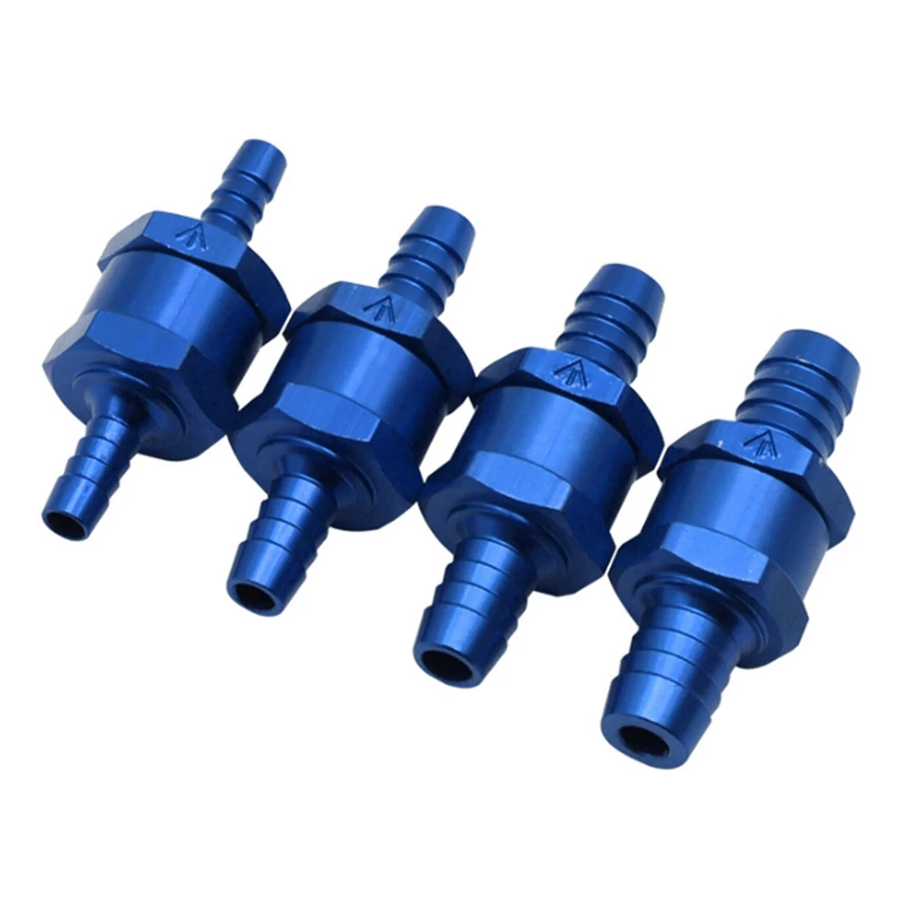 연료 비반환 체크 밸브 세트, 가솔린 디젤 물 연료 라인, 무방향, 6mm, 8mm, 10mm, 12mm, 4 개