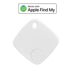 Smart Location Tracker | Works with Apple Find My | Key and Luggage Finder (F1 Tag WHITE)