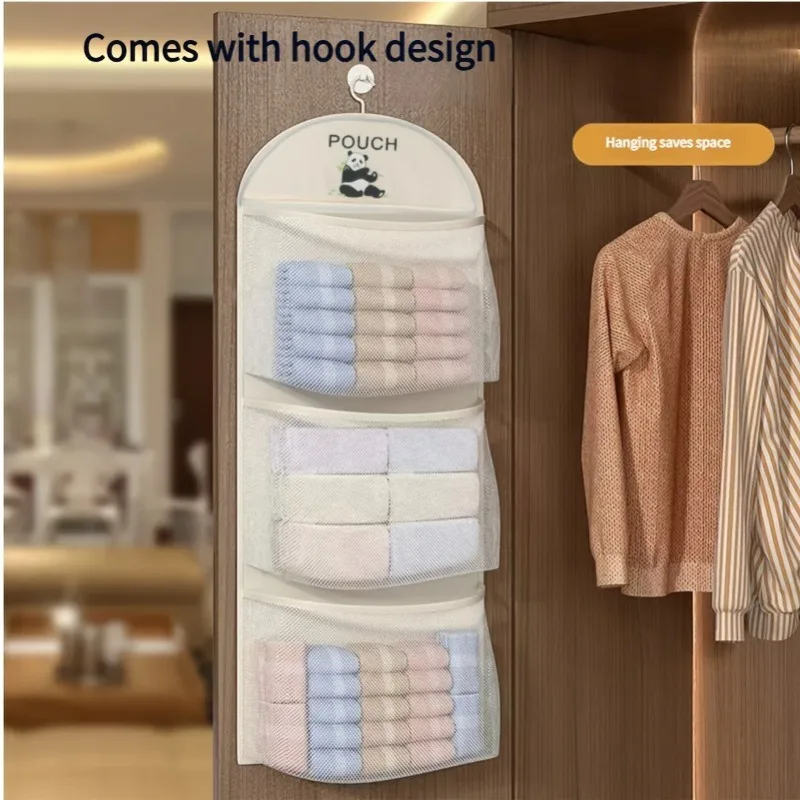 Three Tier Mesh Hanging Storage Bag Image 4