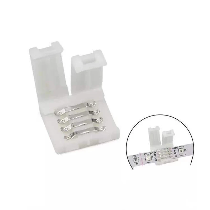 HUAZIZ COB LED Striscia a Connettore da Filo, kit Connettore Senza Saldatura per Striscia LED