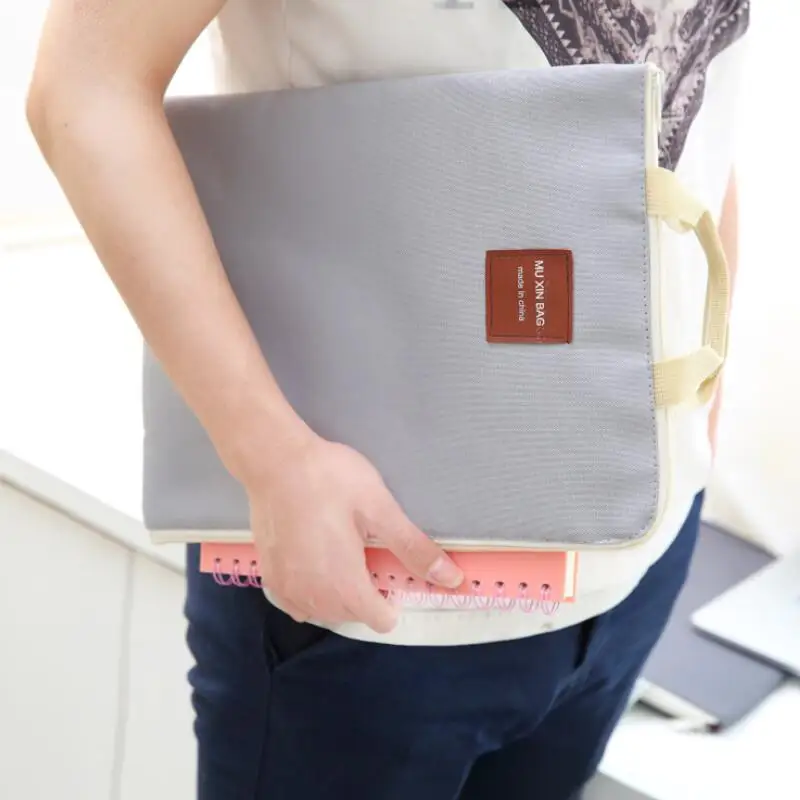 Canvas File Folder Large A4 Document Storage Organizer