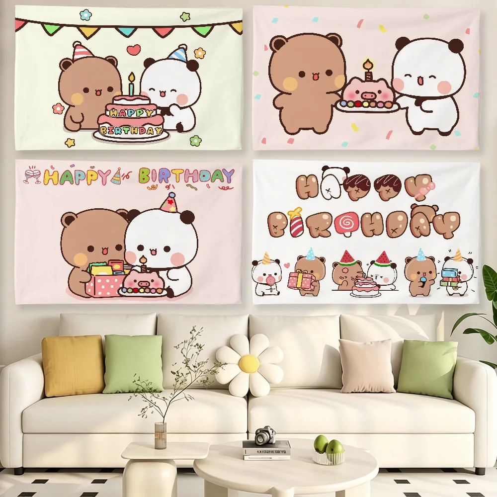 Dudu Bubu Happy Birthday Celebration Banner for Indoor & Outdoor Decor
