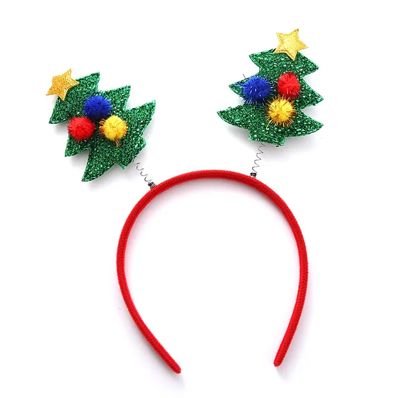 Christmas Headband Cartoon Xmas Santa Claus Snowman Noel Tree Headwear Natal Merry Christmas Decor Gift Navidad Happy New Year