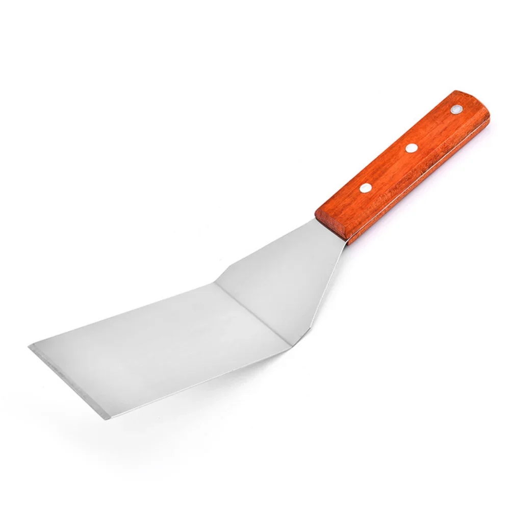 Silicone Spatula Steak Spatula Stainless Steel BBQ Grill Turner Spatula