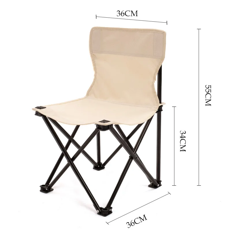 

Portable Backpack Folding Outdoor Camping Beach Chair Table Steel Frame With 600D Oxford
