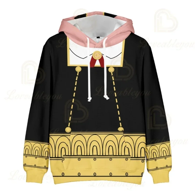 Hot Sale SPY&times;FAMILY Hoodies Sweatpants 2 Pieces Suits Anime Long Sleeve Swaetshirts with Hoody Children Sweater Tracksuits