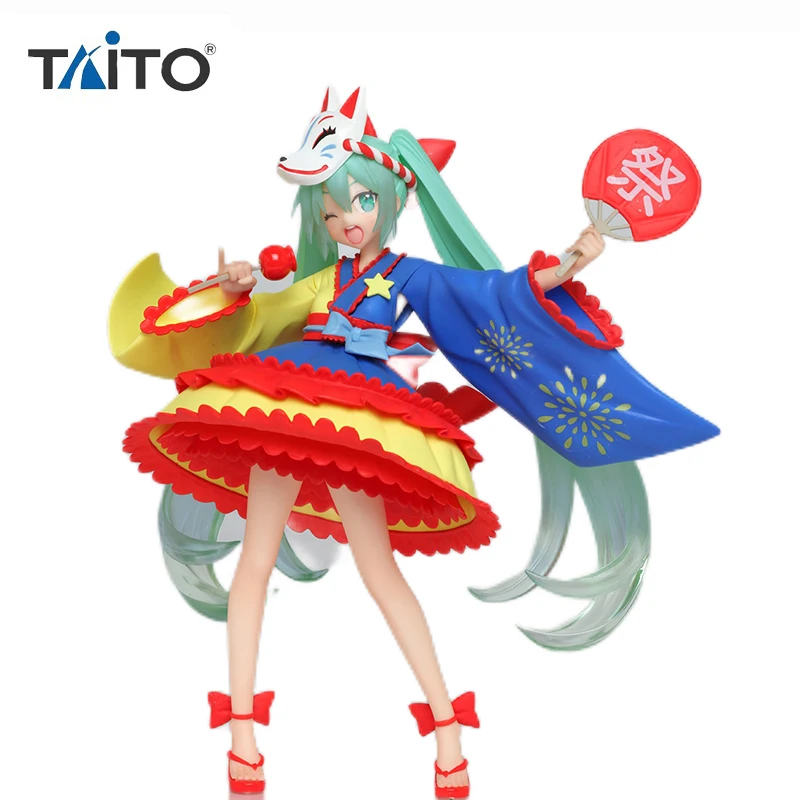 

In Stock Taito Vocaloid Hatsune Miku 2nd Summer Festival 18CM Brand New Original Anime Figure Action Figures Model Toys