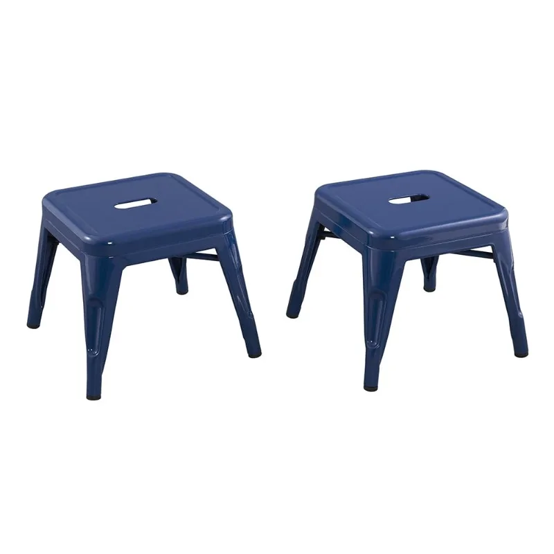 

Kids Navy Metal Stools Set of 2